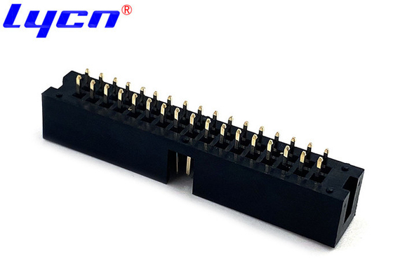 Straight 10 Pin Box Header 2.54mm Pitch 3.0 AMP LCP Black UL94V-0
