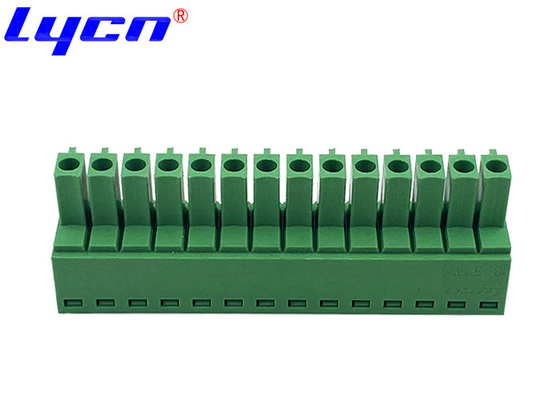 3.50mm Pluggable PCB Terminal Block Female Right Angle Type Opposite Without Ear