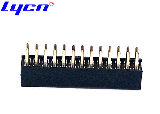 1.27 Mm DIP Female Header Connector Double Row U Type Terminal