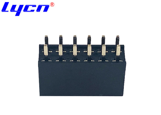 2.54mm Double Row 180°DIP H=11mm Female Header Connector Interpolation PA9T