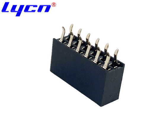 Frog Leg Type Terminal Female Header Connector 2.54mm Pitch Height 8.5mm