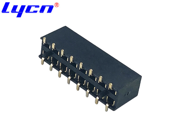 1.27mm Double Row Female Header PA6T Insulator Material UL94V-0 Black