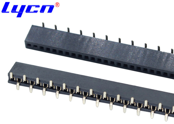 1.27mm Pitch Single Row Female Pin Header Connector With The Minimum Pull Force 0.06KGF