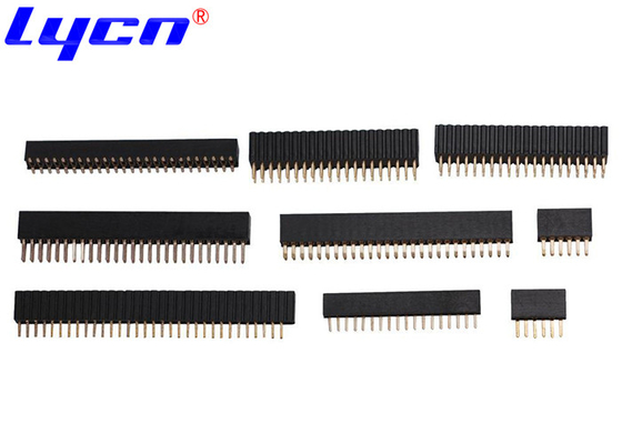 2.54mm Pitch Female Header Single Dual Row DIP Type Customization