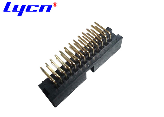 90 Degree Pin Male Header Connector Right Angle 2.0mm Pitch PA9T Gold Tin Plating