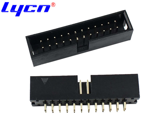 IDC 2.0 Mm Pitch Box Header Connector PBT Brass 10P 20mΩ Max 1000V AC/DC