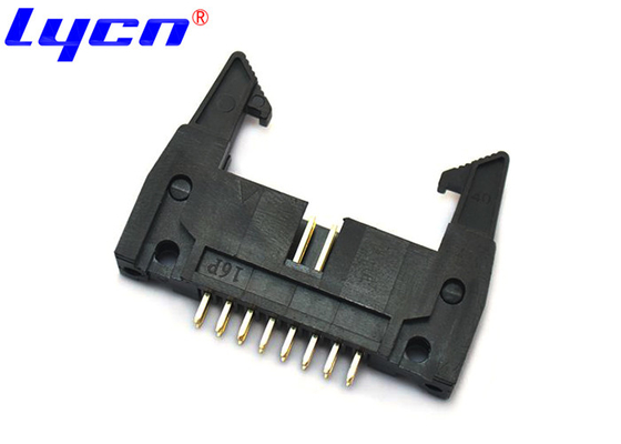 Straight Latch Ejector Header 2.54mm Pitch DIP 3.0 AMP Brass Gold Flash