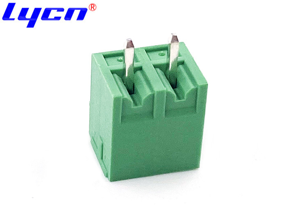 Pluggable Male PCB Terminal Block 3.81 mm Pitch 1*2P Straight Green