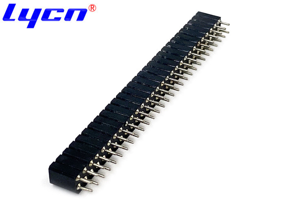 180° DIP PPS Round Female Pin Header 2.54 Mm Machined UL94V-0