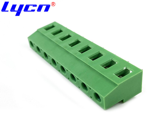 5 - 6mm Length Single Row Terminal Block 7.62mm PA66 Horizontal Line