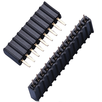 Single Row 3.0AMP PA6T Female Header PCB Connector 2.54mm Pitch