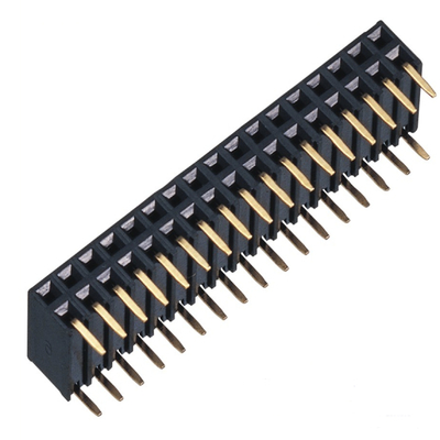 4.3mm Height Concave Bending Female Header Connector 1U PA6T Material