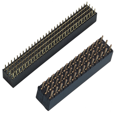 Three / Four Rows DIP 2.54mm Female Header Connector For Electronics usage