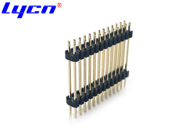 Straight DIP Pin Header Connectors Male 2.0mm Pitch Gold Plated
