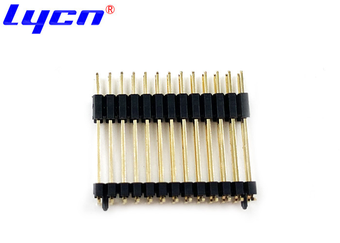 2.54mm Double Row Pin Header Connectors Straight DIP / SMT Type With Positioning