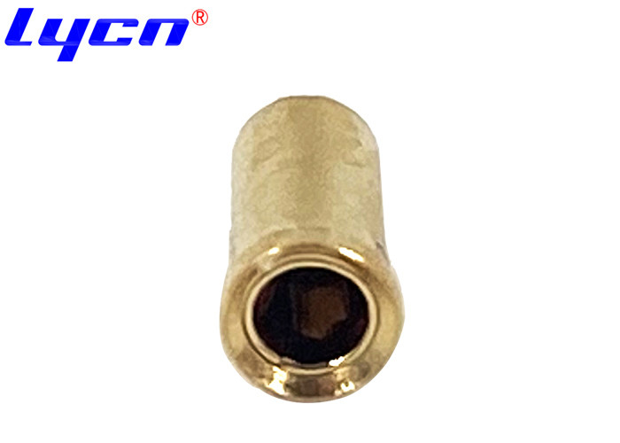 Screw Machine Terminal Gold Plated Connector Pins Copper 3.0mm Receptacles