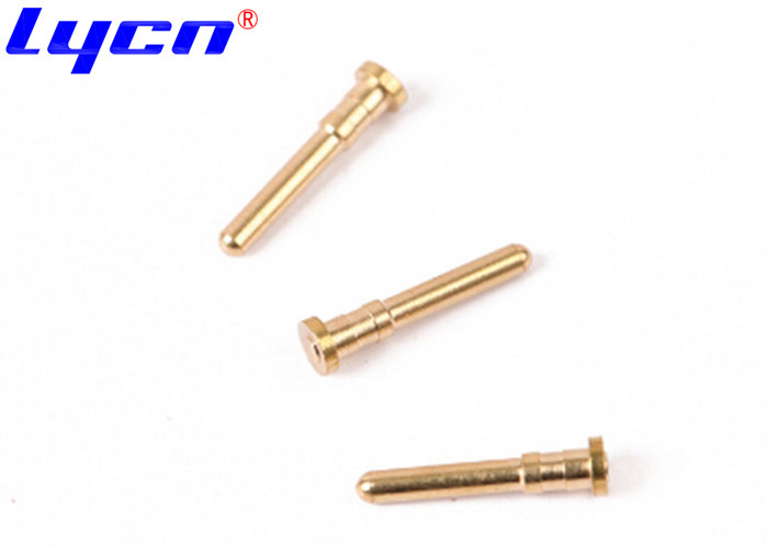 OEM Gold Plated Connector Pins / Brass Electrical Pin For Waterproof Phone