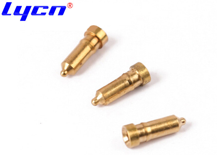 Custom PCB Gold Plated Connector Pins Female Brass For Screw Machine