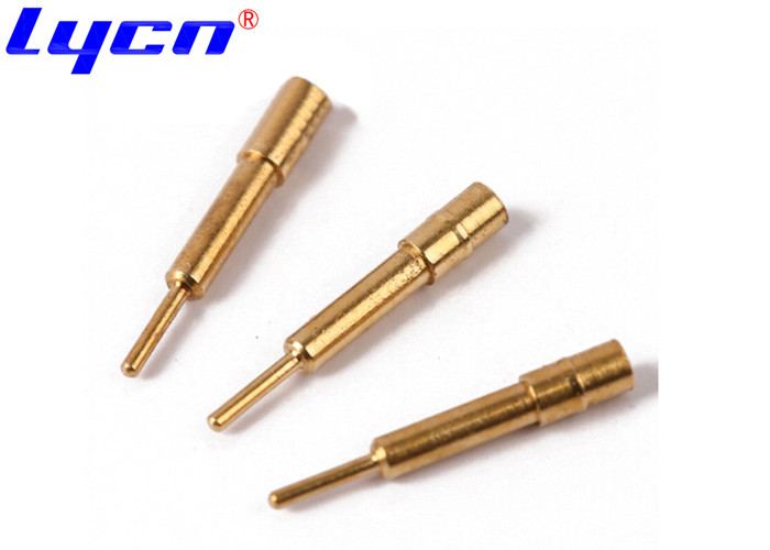 Electronic Spring Connector Pin 1.48mm Gold Plated For PCB Circuit Board