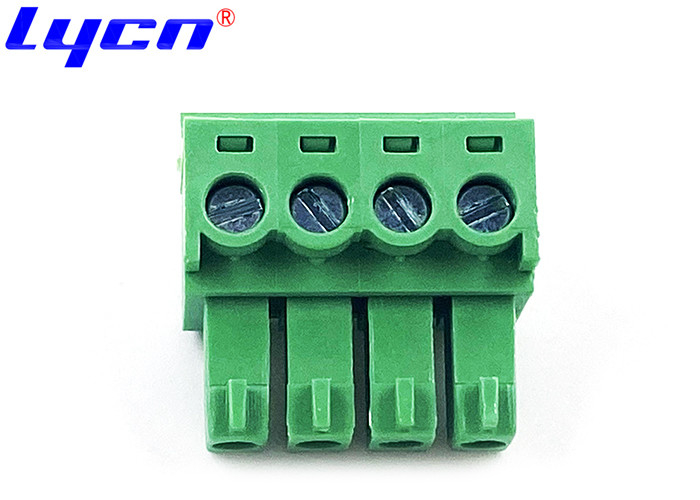 Pluggable Female Terminal Block 3.81 Mm 1×4P Straight Without Flange