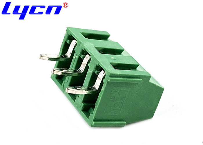 Green 3.81 mm PCB Screw Terminal Block 300V PA66 UL94V-0 Insulator