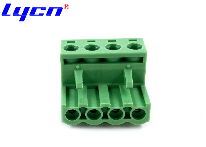 5.0mm Female PCB Terminal Block Connector Without Ear Right Angle Type