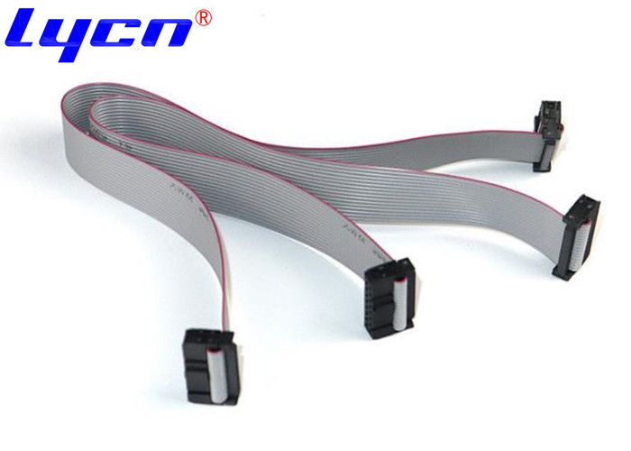 1.27 Mm Pitch IDC Flat Ribbon Cable Assembly 20 - 2000mm Length Customized