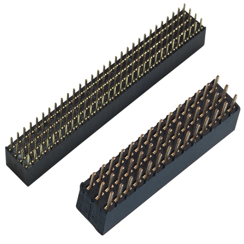 Three / Four Rows DIP 2.54mm Female Header Connector For Electronics usage