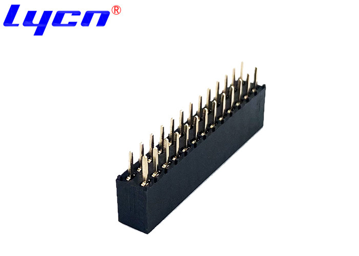 2.00 mm Female Through Hole Pin Header Connector Dual Row LCP Material