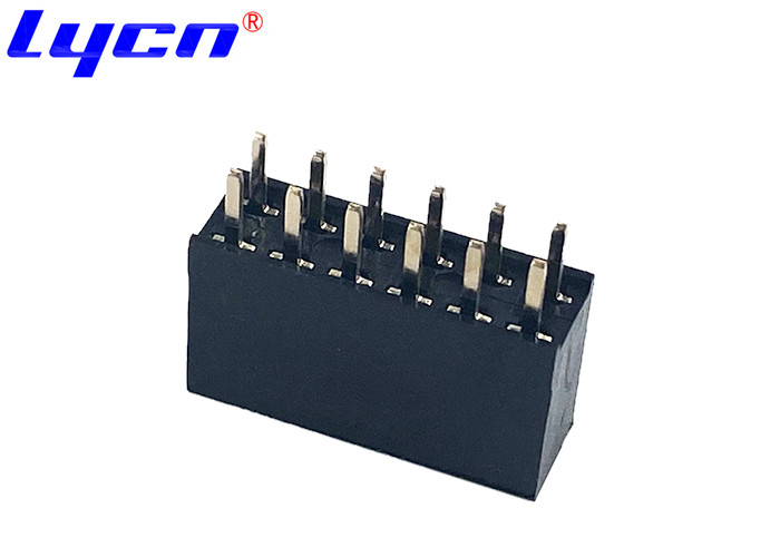 Y Terminal Double Row Female Pin Header Connector H=8.5 Withstand Voltage 300 VAC/Minute