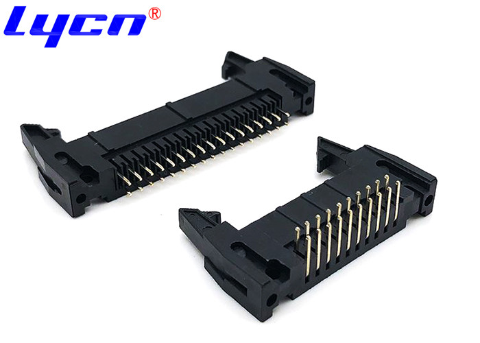 Latch 2.54mm Pitch Ejector Header 2.0 AMP DIP 90 / 180 Degree For PCB Board